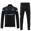 Tréninkový Mikina Olympique de Marseille Quarter Zip 2022-23 Černá pro Muži